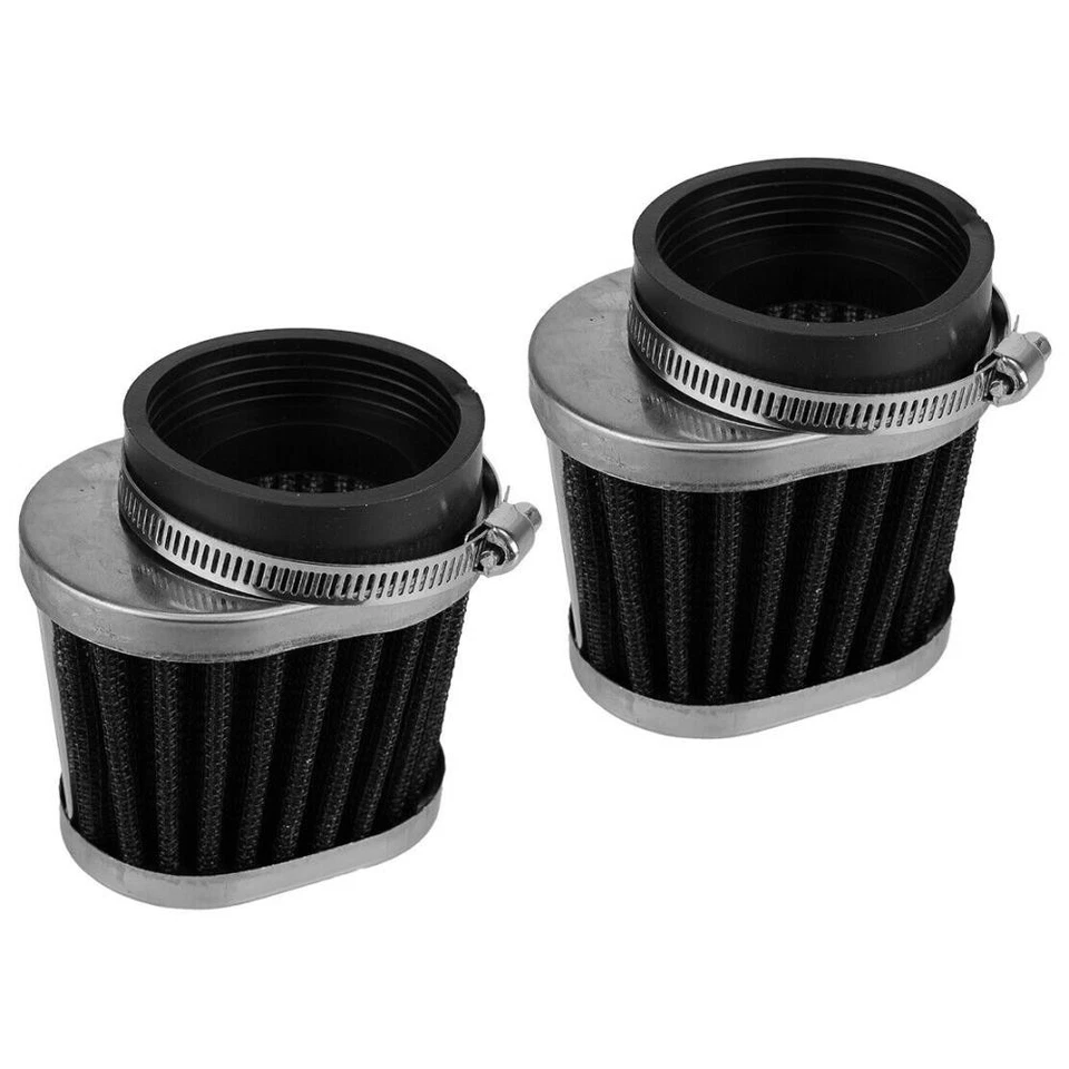 4x 54mm Air Filter Pod Fit For Honda CB650 CB750K CB900F Kawasaki KZ1000P - Изображение 2 из 4