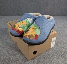 LL BEAN Women's Daybreak Scuffs Motif Golden Retriever Dog Slippers Size 8M NIB