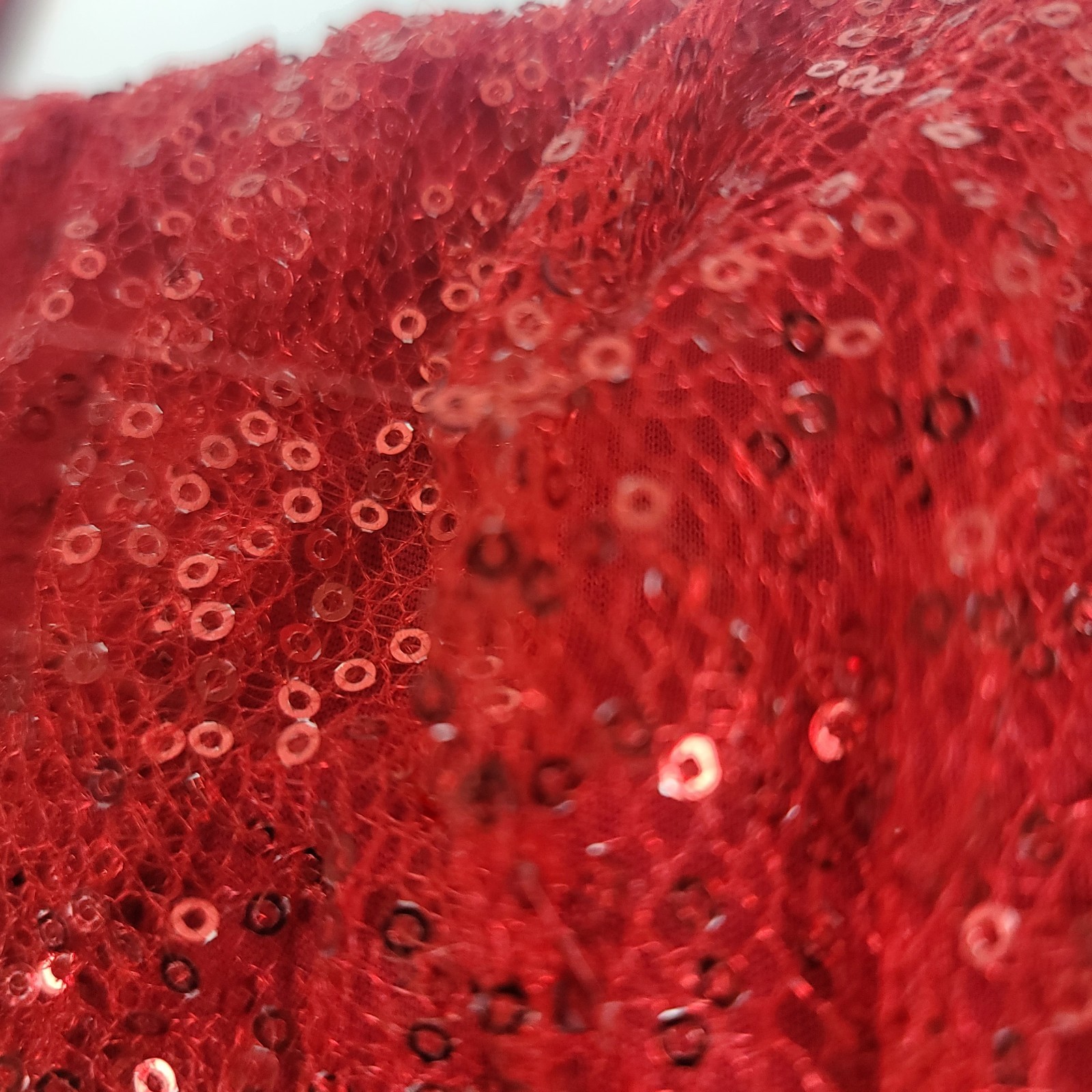 Ruby Rox Red Sequin Back Tie Boat Neck Layered Dr… - image 6