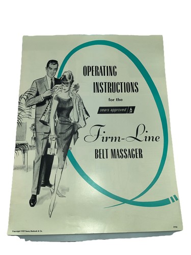 VTG Sears Belt Messager Exercise Machine Advertising Manual Brochure Pamphlet - Picture 2 of 14