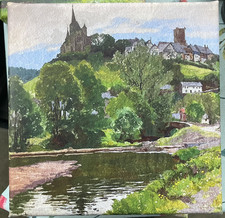 1 Leinwanddruck Reifferscheid, Eifel, Ortsansicht2, nach  P. Holzenthal