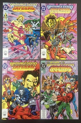Armageddon Inferno #1-4 (1992) Complete Set  1992 NM-  DC  Art Adams, Simonson