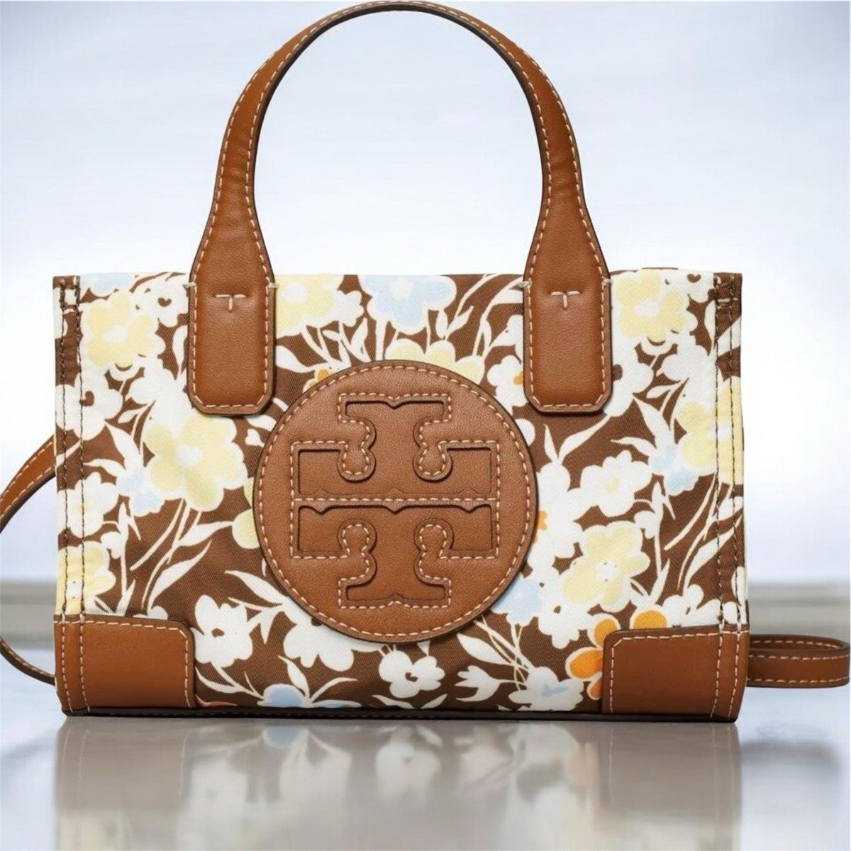 NWT TORY BURCH ELLA PRINTED MICRO REVERIE CROSSBODY TOTE | eBay