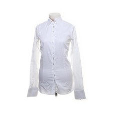 Umani, Hemd, Größe: S, Weiß, Baumwolle/Elasthan, Einfarbig, Damen #X3Z
