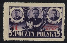 Poland Opening of Polish Parliament Ovpt 1947 MH SG#575
