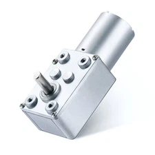 DC 12V 6RPM Turbo Worm Geared Motor High Torque 6mm Shaft JSX1170-370