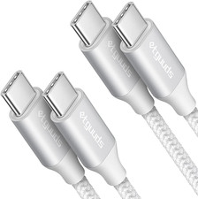 etguuds White USB C to USB C Cable 3ft, 2-Pack 60W USBC to USBC Cord, Type C ...