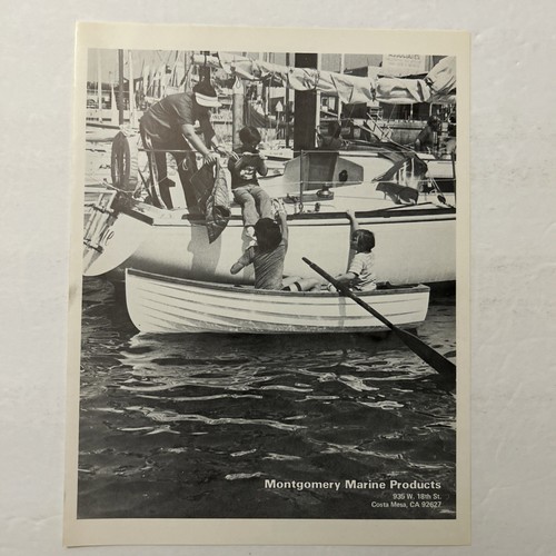 The Montgomery Products Yachts Dealer Sales Brochure Catalog Sailboat