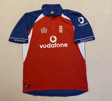 England Cricket Shirt Admiral ODI 2005 Shirt Sze XL Extra Large Vodafone Vintage