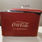 VTG 1950s COCA-COLA Metal Ice Chest Cooler & Tray, Progress Refrigerator Co. USA