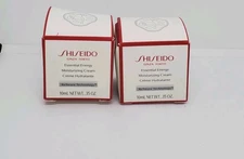 2 Shiseido Essential Energy Moisturizing Cream 10ml/.35oz Travel Size 