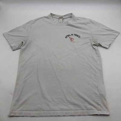 H&M T-shirt Men M White Graphic Print Athl .& Track State Champion Ship .#41709