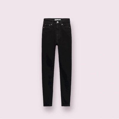 Zara Black Skinny Jeggings Size 24 (Pre-Owned - Good)