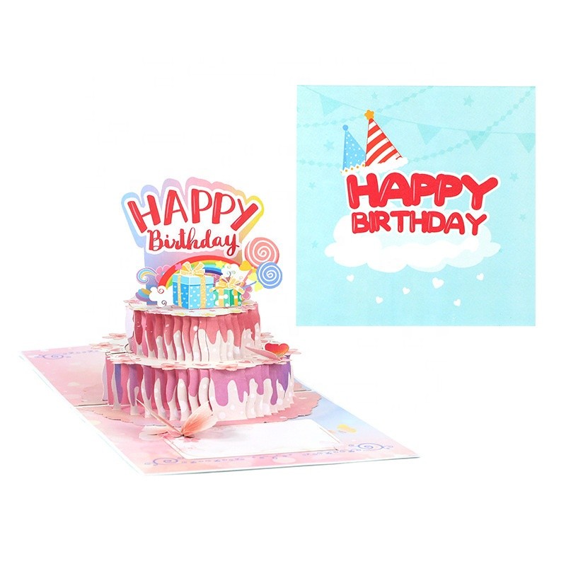  - Dream Girl Cake 3D Pop Up Birthday Card - Image 2