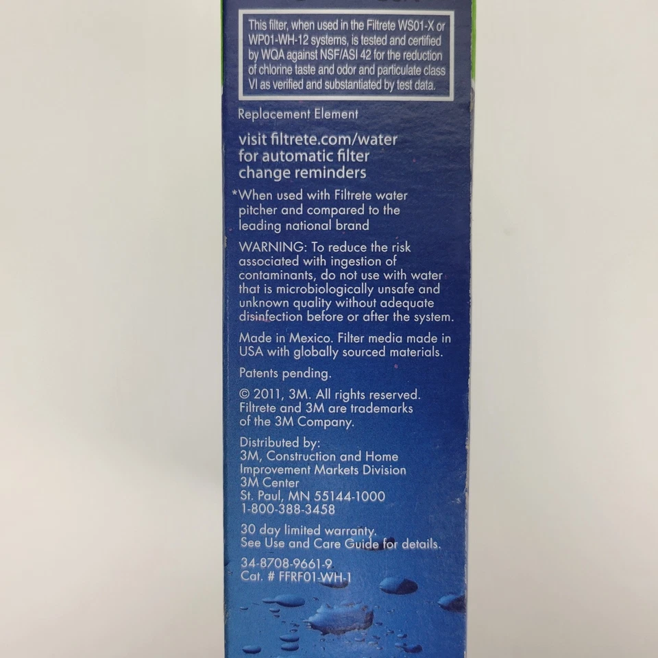 (2) 3M Filtrete Fast Flow Filter For Water Station & Pitcher 100 G New Sealed - Image 3 of 3