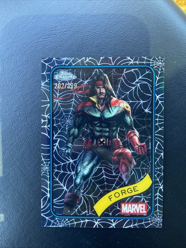 2025 Topps Chrome Marvel Forge Spider Webb Refractor /399