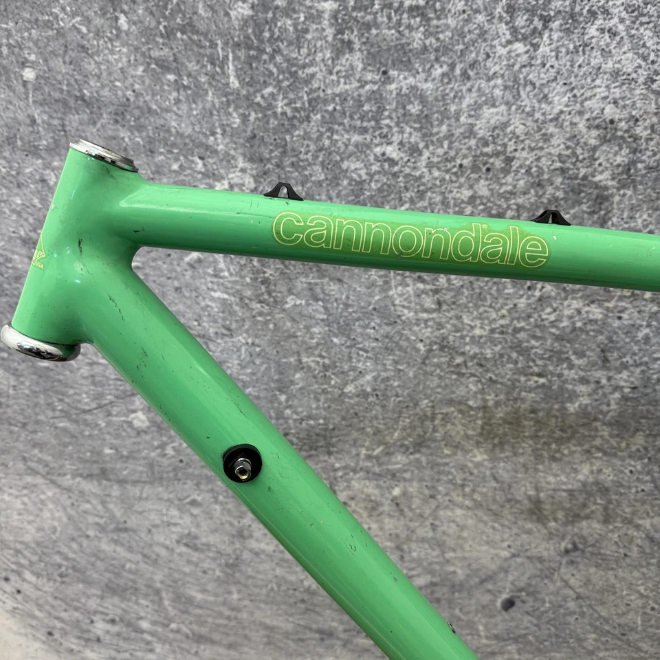 Vintage Cannondale Aluminum Road Bike Frame 53cm Green Made in USA 700c 126mm - Image 2 of 4