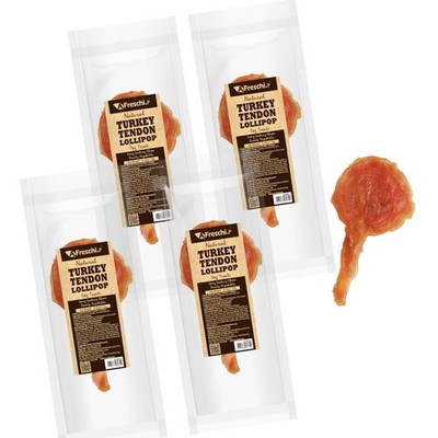 A Freschi srl Turkey Tendons for Dogs, USA-Sourced Human 4 Count (Pack of 1)