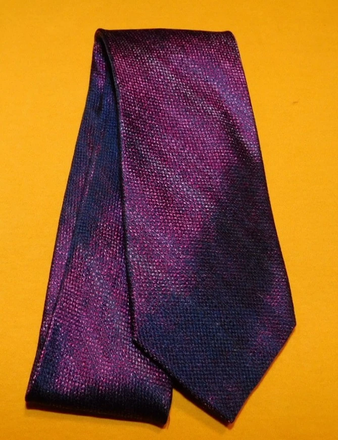 CORBATA HOMBRE BRUNO PIATTELLI MOTIVO LUNARES BORGOÑA/AZUL - CORBATAS PARA EL CUELLO - CORBATAS DE DISEÑADOR. Foto 2 de 3