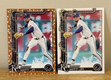 2025 Topps Holiday - Bobby Witt Jr. #H100 Gold Holiday Lights + Holiday Base