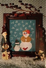 Hillside Samplings LET-HER SNOW, TOO! Counted Cross-Stitch Pattern Leaflet
