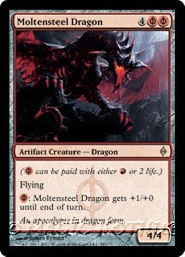 MTG - MOLTENSTEEL DRAGON - New Phyrexia (R) - Picture 1 of 1
