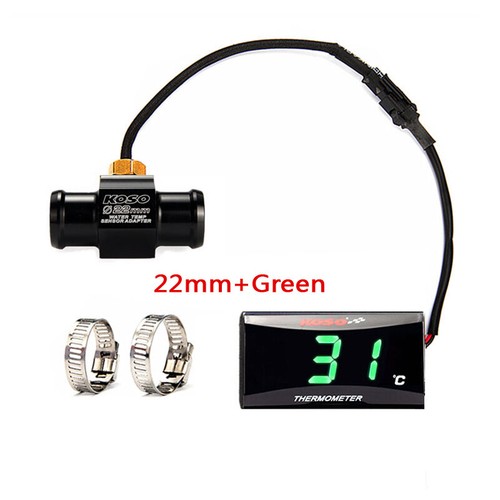 Koso Super Slim Temperature Gauge Ba024b11 water Temp Meter Blue Display - Picture 14 of 22
