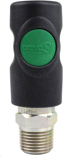 High Flow Safety Air Coupler ESI 071253 1/2" MNPT Quality New Prevo S1 (1) - Picture 11 of 12