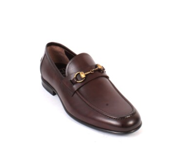 ROBERTO SERPENTINI 55020a Brown Leather Loafers Classic Shoes 41 / US 8