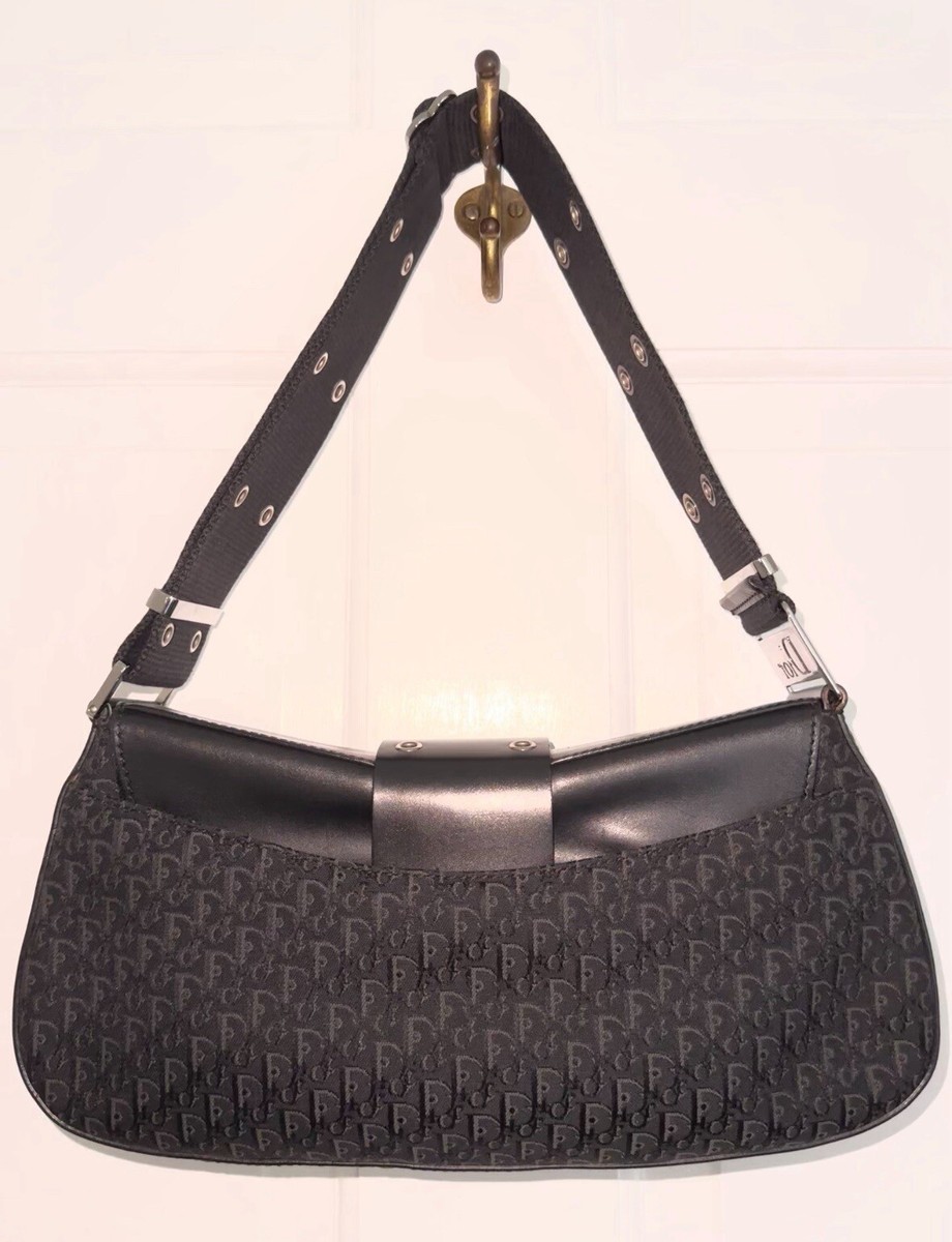 Vintage Genuine Christian Dior Street Chic Columbus Black Monogram