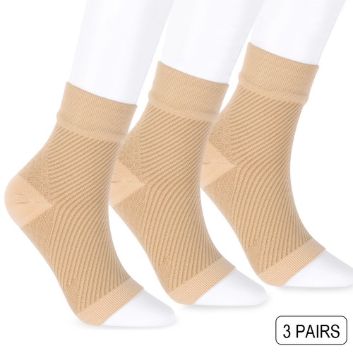 2 x Plantarfasziitis Kompressionsstrümpfe Ferse Fußgewölbe Schmerzlinderung Unterstützung Paar - Bild 18 von 21