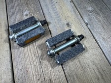Vintage Antique SFE Muscle Bike Bicycle Pedals 9/16 Threads Axle Platform NOS