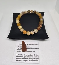 PULSERA CUARZO CITRINO / CITRINE DINERO BUENA SUERTE EN EL NEGOCIO Y TRABAJO