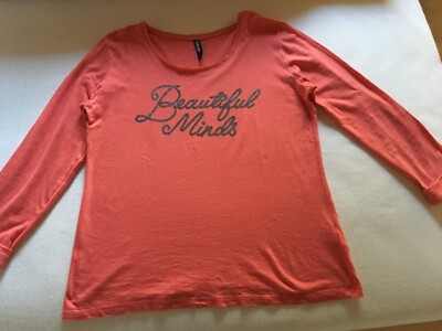 Damen T - Shirt    Gr. L   corall - rot 
