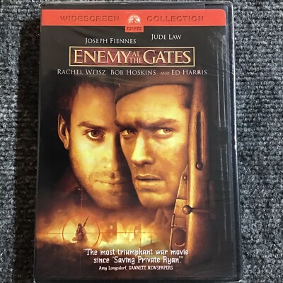 Enemy at the Gates (DVD, 2001, Sensormatic) Jude Law Widescreen