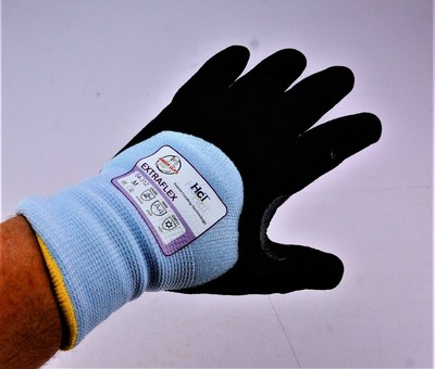 Guantes De Trabajo Armor Guys Talla XL - Nitrilo Recubierto, Palma Aislada 7g, 13g De Peso, Color Azul