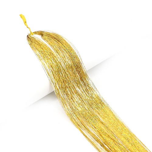 Sparkle Hair Tinsel Holographic Glitter Extensions Highlights False Hairstyli ∂ - Picture 17 of 29