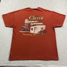 Harley Davidson Shirt Mens XL Road Hog Logo Biker Classic Reading PA MADE IN USA