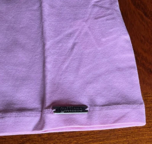 Camiseta John Galliano Rosa Nueva con Etiquetas - Talla Mediana Foto 3 de 4