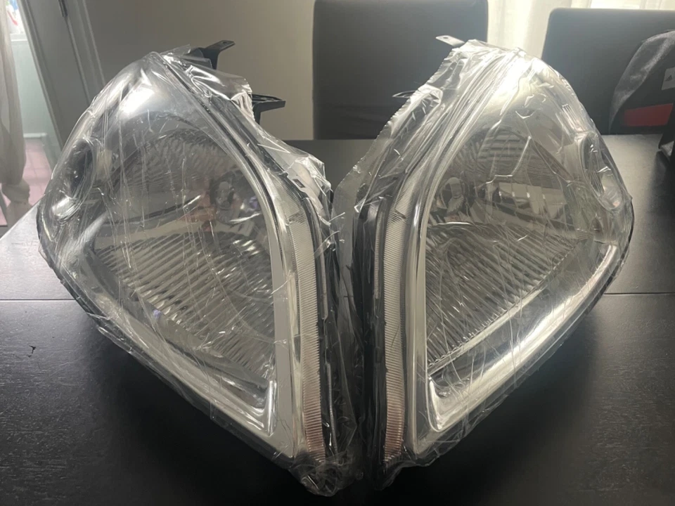 NUEVO 01-03 Honda Civic EM ES JDM Faros Cromados con Reflector Transparente 2 Puertas Cupé Foto 2 de 4