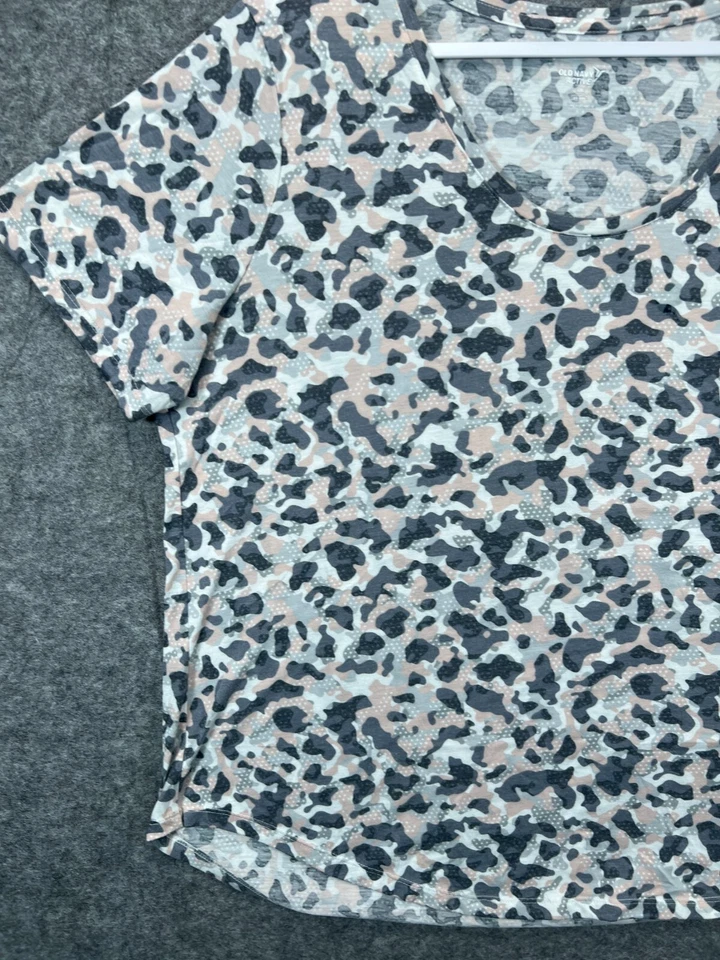 Antigua Camiseta Activa Azul Marino Mujer 2XL Rosa Gris Camuflada Go Dry Camiseta Atlética Damas 1 Foto 3 de 4