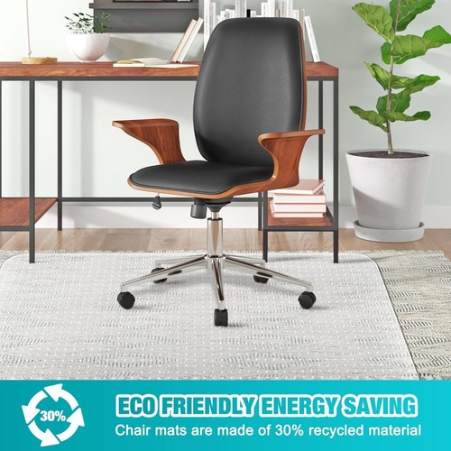 Bürostuhl Matte für Teppich, 48" x 60" klare Fußmatte für niedrigen und keinen Flor... - Bild 8 von 9