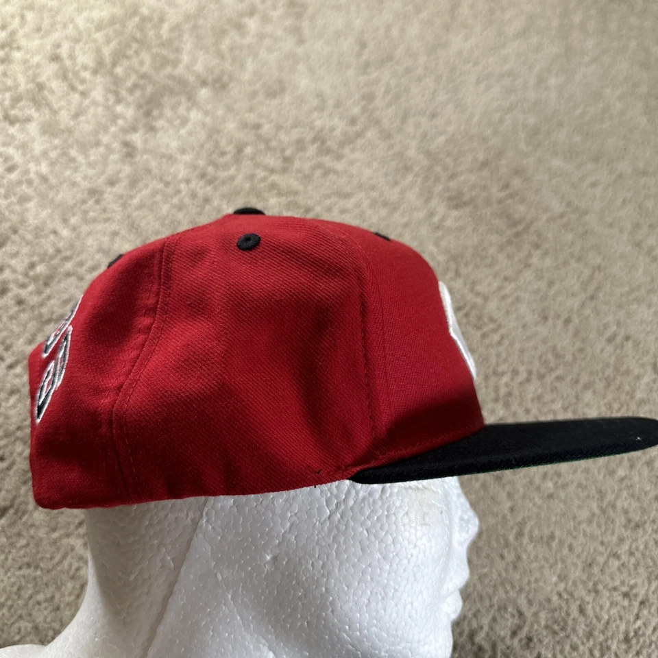 De Colección Cincinnati Reds Gorra Gorra Para Hombres Roja Snapback Blockhead American Needle Años 90 MLB Foto 4 de 4