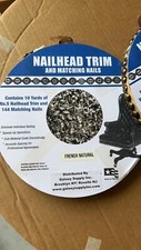 Galaxy French Natural Nailhead Trim with Matching Nails 10 Yards with 144 Nails