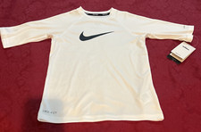 Boy Youth Nike Dri-Fit UPF 40 Hydro Half Sleeve Rash Guard Swim Shirt Small NWT