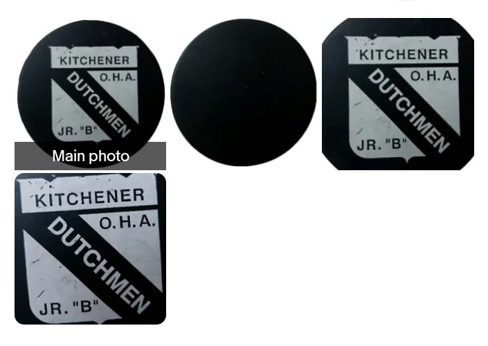 KITCHENER DUTCHMEN OHA JR. B VINTAGE VICEROY MFG. OFFICIAL HOCKEY 🏒 PUCK  RARE