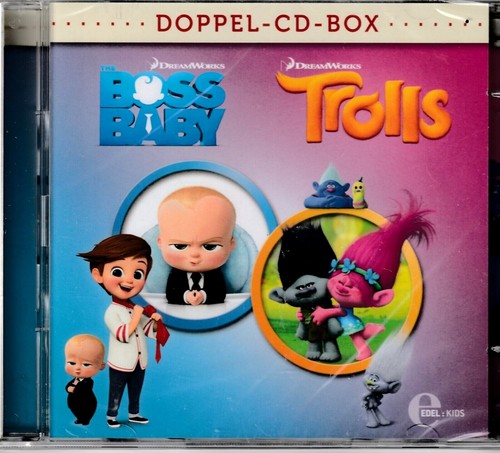 BOSS BABY + TROLLS DIE HÖRSPIELE ZU DEN KINOFILMEN 2 CD'S NEU & OVP #