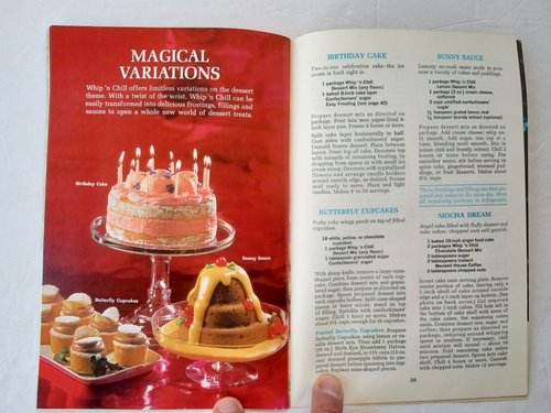 Vintage General Foods WHIP'N CHILL MAGICAL DESSERTS PROOF OF THE PUDDING Booklet - Foto 23 di 24