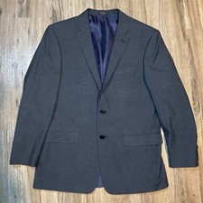 John Varvatos Star USA Blazer Suit Jacket Sport Coat Black Stretch Mens 42R
