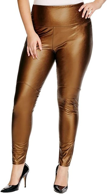 bronze metallic leggings